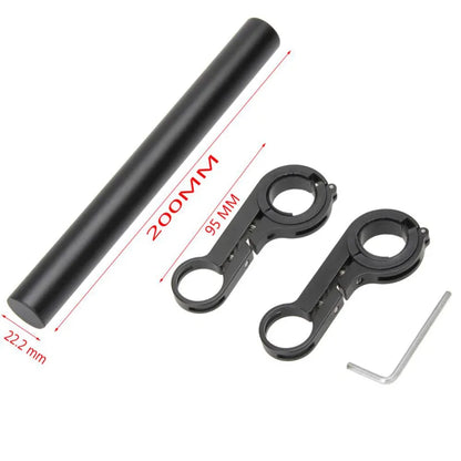 10/20/30CM Aluminum Alloy Bicycle Handlebar Extender Mount MTB Bike Cycling Headlight Bracket Lamp Flashlight Holder Accessories