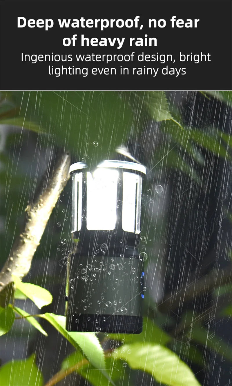 WEST BIKING Camping Tent Hanging Light Portable Camping Lanterns USB Rechargeable Led Light Camp Lamp for Outdoor Emergency