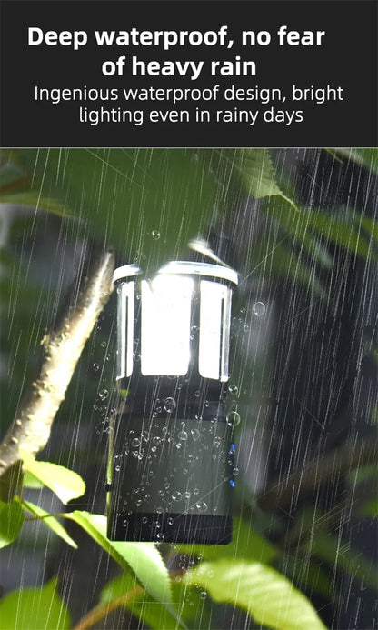 WEST BIKING Camping Tent Hanging Light Portable Camping Lanterns USB Rechargeable Led Light Camp Lamp for Outdoor Emergency