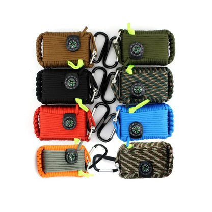 Climbing Umbrella Rope Equipment Kit, Emergency First Aid, Camping Hiking Safety Survival Tools, Outdoor Sobrevivência