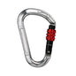 Rock Climbing Carabiner Pear-Shape Buckle 25kN Safety Auto Lock Spring-Loaded Gate Aluminum H-Carabiner Outdoor Kits