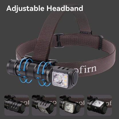 SOFIRN HS42 Headlamp 2100lm 18650 EDC USB C Rechargeable with Power Bank Flashlight SST40 LED Torch with Magnetic for Camping