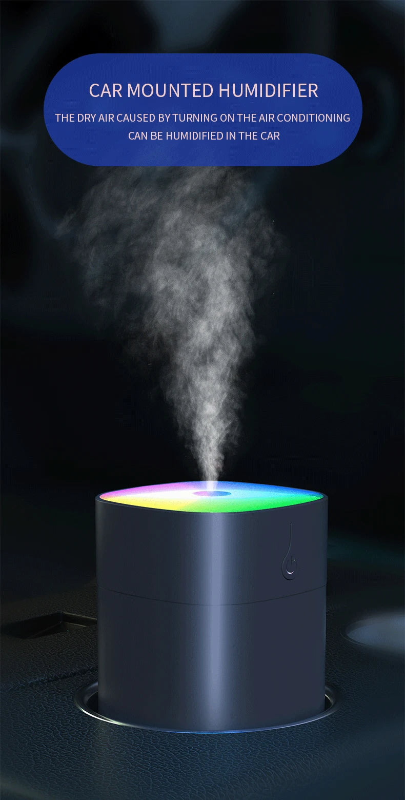 Colorful Humidifier 1 Home USB Portable Humidifier with Atmosphere Color Light Night Light Air Purification Humidifier