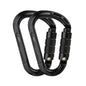 Rock Climbing Carabiner Pear-Shape Buckle 25kN Safety Auto Lock Spring-Loaded Gate Aluminum H-Carabiner Outdoor Kits