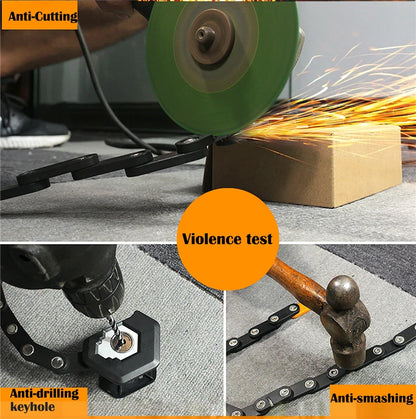 WEST BIKING Foldable Bike Lock Key Password Security Anti-Theft Lock MTB Road Bicycle Scooter Electric Bike Cycling Chain Lock