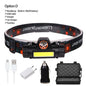 XP-G Q5 Headlamp Head Lamp Headlight Waterproof 2500lm Cob Led Built in Usb Rechargeable 14450 Battery Working Light 5w