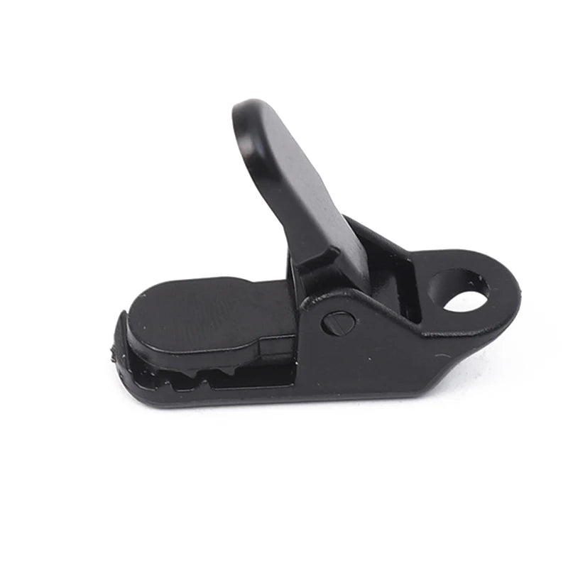 10pcs/lot travel outdoor camping plastic double hole tent rope adjustable buckle curtain alligator clip factory brand clip