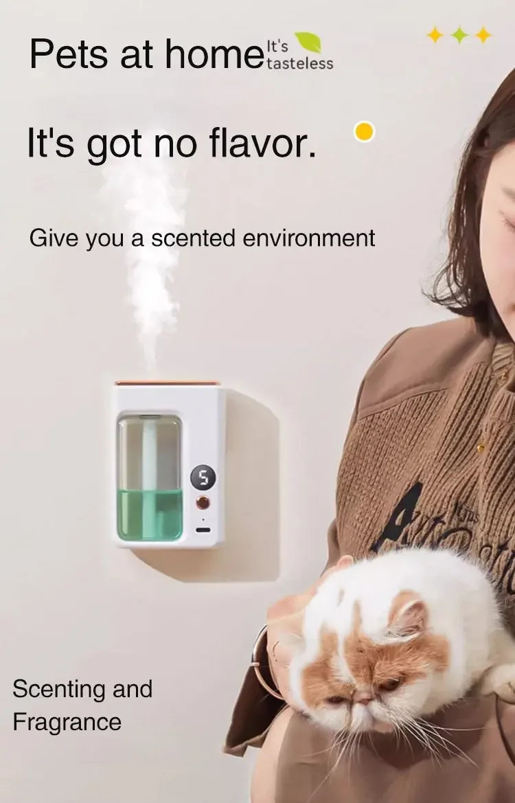 Automatic Diffuser Aromatherapy Car Perfume with Display Essential Oil Humidifier Bathroom Deodorization Air Freshener Jasmine