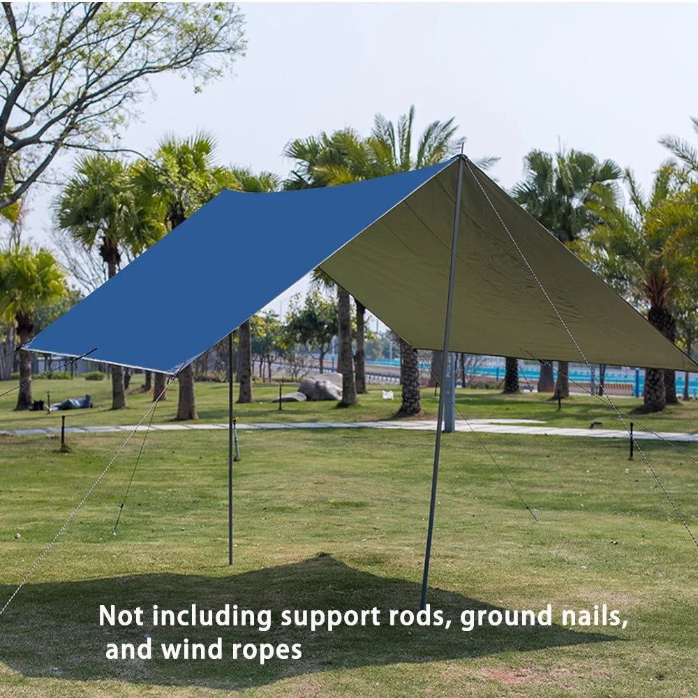 Waterproof Oilcloth Tent Sunshade Super Light Garden Canopy Sunshade Outdoor Camping Sunshade Tarpaulin Tourist Beach Sunshade