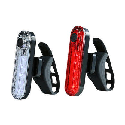 Bike Rear Tail Light USB Rechargeable Red LED Bright Taillights Fit On Any Bicycle/Helmet Easy To Install For Cycling Safety