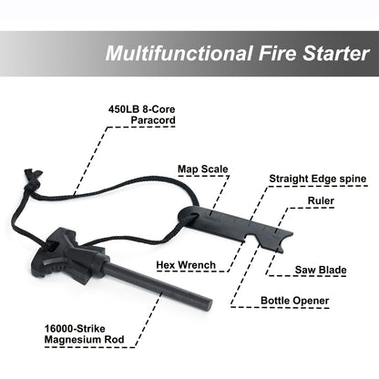 Outdoor Emergency Kit Suit Mountaineering Rescue Supplies Portable Package Camping Reserve Safety First-Aid Bag