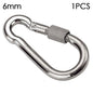 1/2pcs M4~M12 Spring Quick Link Buckle Ring with screw Outdoor Climbing Gear Carabiner Safety Hook Travel Kit Camping Equipment