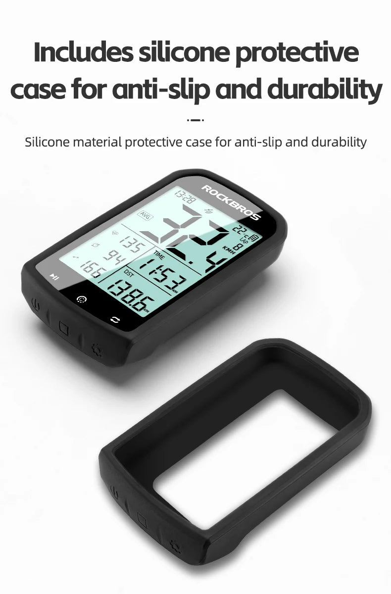 ROCKBROS M1 GPS Bicycle Computer Bluetooth 5.0 ANT+ Wireless Speedometer MTB Road Bike Ciclismo Speed Meter for Garmin Zwift