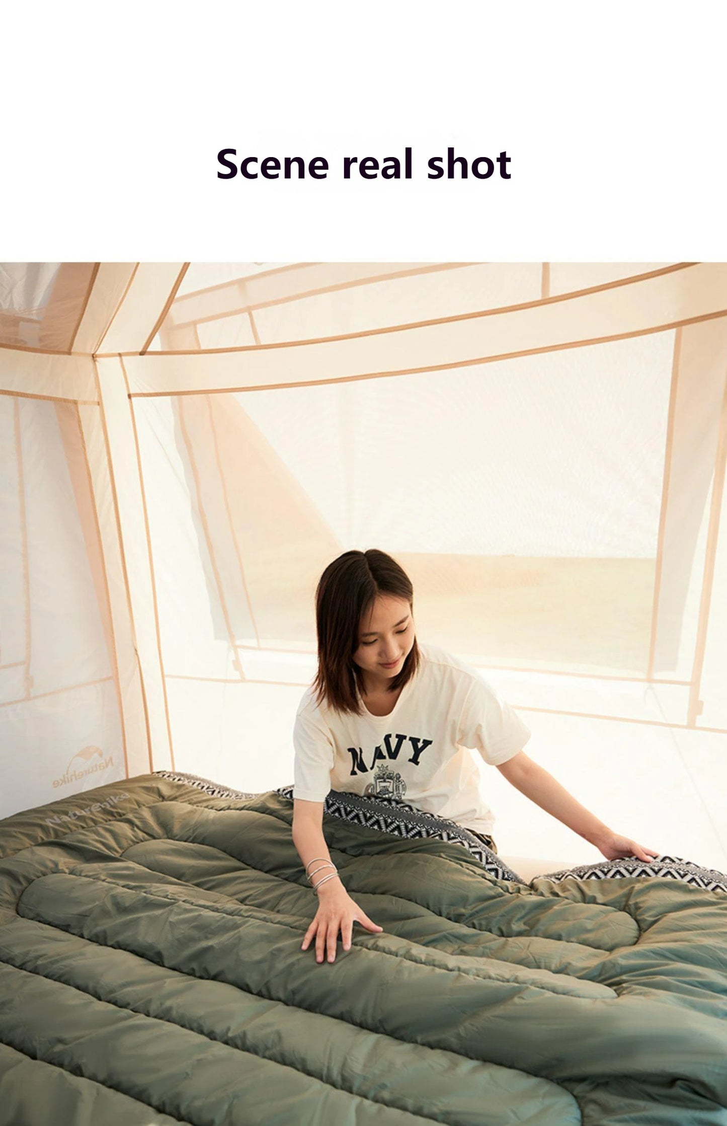 Naturehike Cotton Sleeping Bag Outdoor Camping Single Autumn And Winter Warm And Thick Splicable Breathable Sleeping Bag