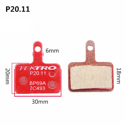 TEKTRO P20.11 E10.11 Brake Pads MTB Bike Hydraulic Disc Brake Pad for Shimano M335 395 Metal Ceramic Bicycle Pads Cycling Parts