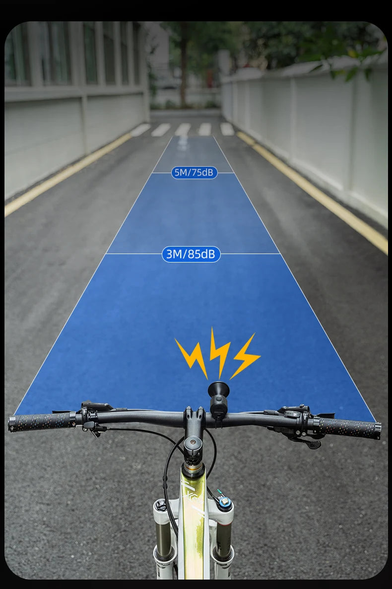 ROCKBROS Bicycle Bell Ring Bike Electronic Loud Horn Safety Alarm Electric Waterproof Bicycle Warning Bell Bicycle Accessories