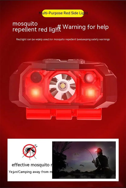 LED Strong Light Cap Clip Lamp Sensor Headlamp USB Rechargeable Waterproof Headlight Camping Hiking Fishing Emergency Work Light