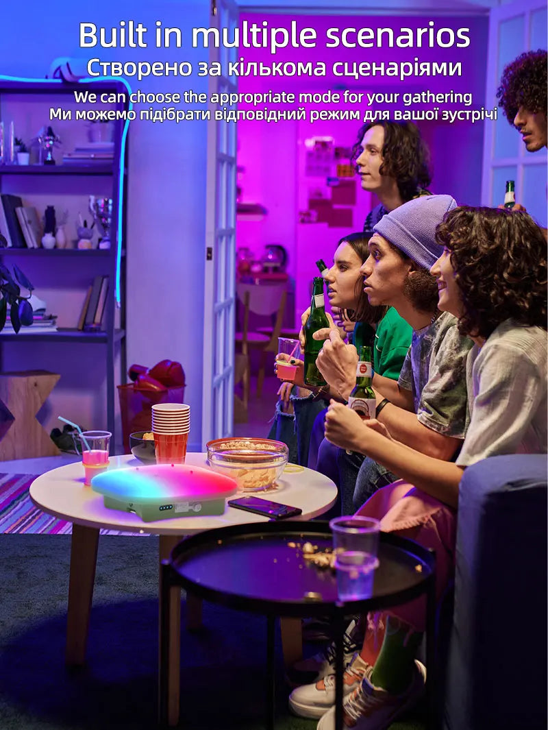 MOSLIGHTING USB Fast Rechargeable Camping Lantern Mobile Phone APP Smart Hanging Tent Lamp Portable Flashlights Night Lights LED