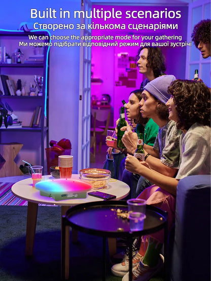 MOSLIGHTING USB Fast Rechargeable Camping Lantern Mobile Phone APP Smart Hanging Tent Lamp Portable Flashlights Night Lights LED