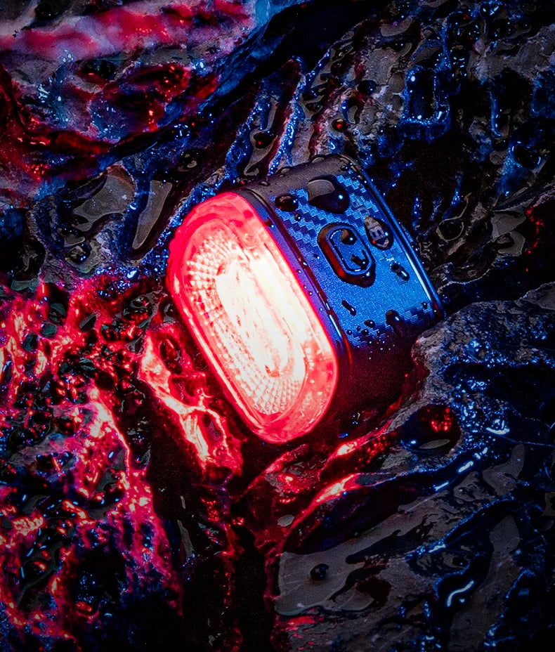 ROCKBROS Smart Bicycle Tail Rear Light Auto Stop Brake IPX6 Waterproof Type-C Charge Cycling Tail Taillight Bike LED Lights