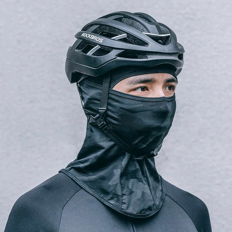 ROCKBROS Cycling Mask Full Face UV Protection Bicycle Mask Summer Balaclava Hat Road Bike Scarf Breathable Outdoor Equipment