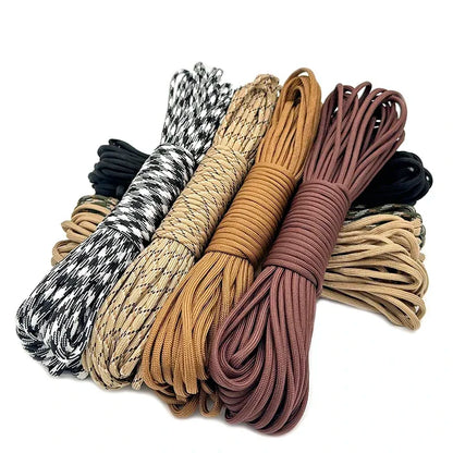 550 Paracord 7 Cores Cord Dia. 4mm For Outdoor Camping Survival Lanyard Parachute Rope Hiking Tent Accessories Bracelet