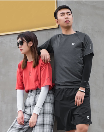 ROCKBROS Bike Cycling Running Arm Warmers UV Protect Cover Basketball Jogging Breathable Quick Dry Men Women Sunscreen Sleeves