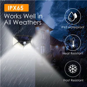 1Pack LED Solar Stair Light Lamp Waterproof Passage Courtyard Guardrail Step Night Light for Outdoor Garden Borders Terrace