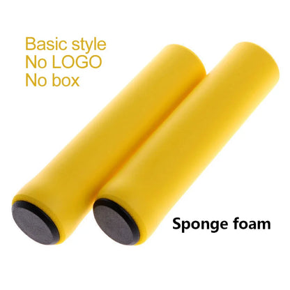 2PCS Cycling Bicycle Grips Soft Mountain Road Bike MTB Handlebar Cover Grips Bicycle Accessories Anti-slip Bike Grip End Cover