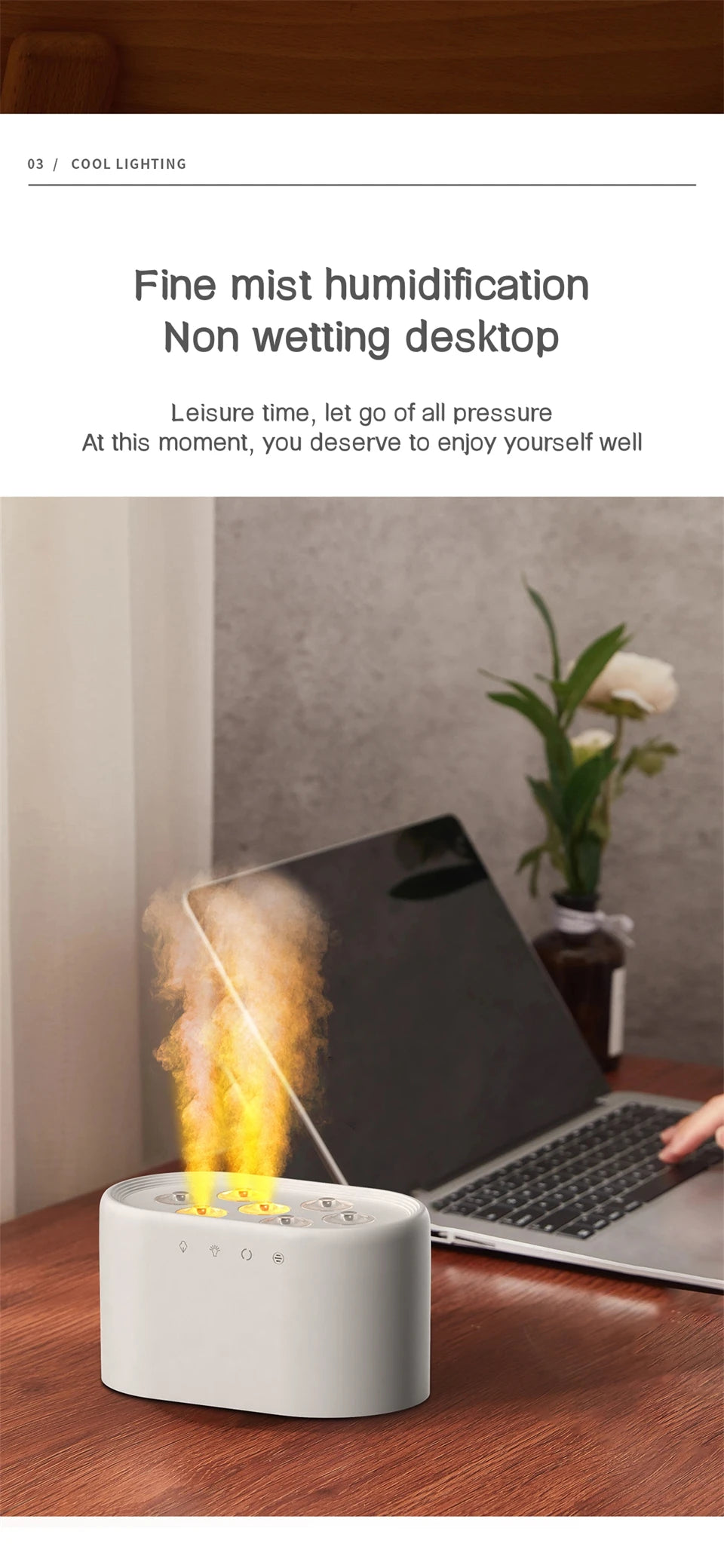 Heavy Fog 7 Spray Nozzles Aroma Humidifier USB Electric Aroma Air Purifier with Pickup Light Sound Control Mist Air Humidifier
