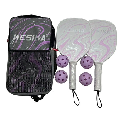 Pickleball Paddles with 2 Rackets 4 Balls and Storage Bag Lightweight Professional Pickleball Racquets Pickleball Racket