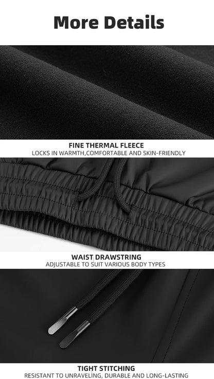 ROCKBROS Winter Cycling Pants Men Fleece Sport Reflective Trousers Keep Warm Thermal Bicycle Bike Mtb Pants Running Clothings