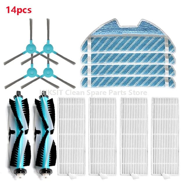 Roller Brush Hepa Filter For Cecotec Conga 1390 1290 1590 Robot Vacuum Cleaner Spare Parts Side Brush Mop Cloth Rags Replacement