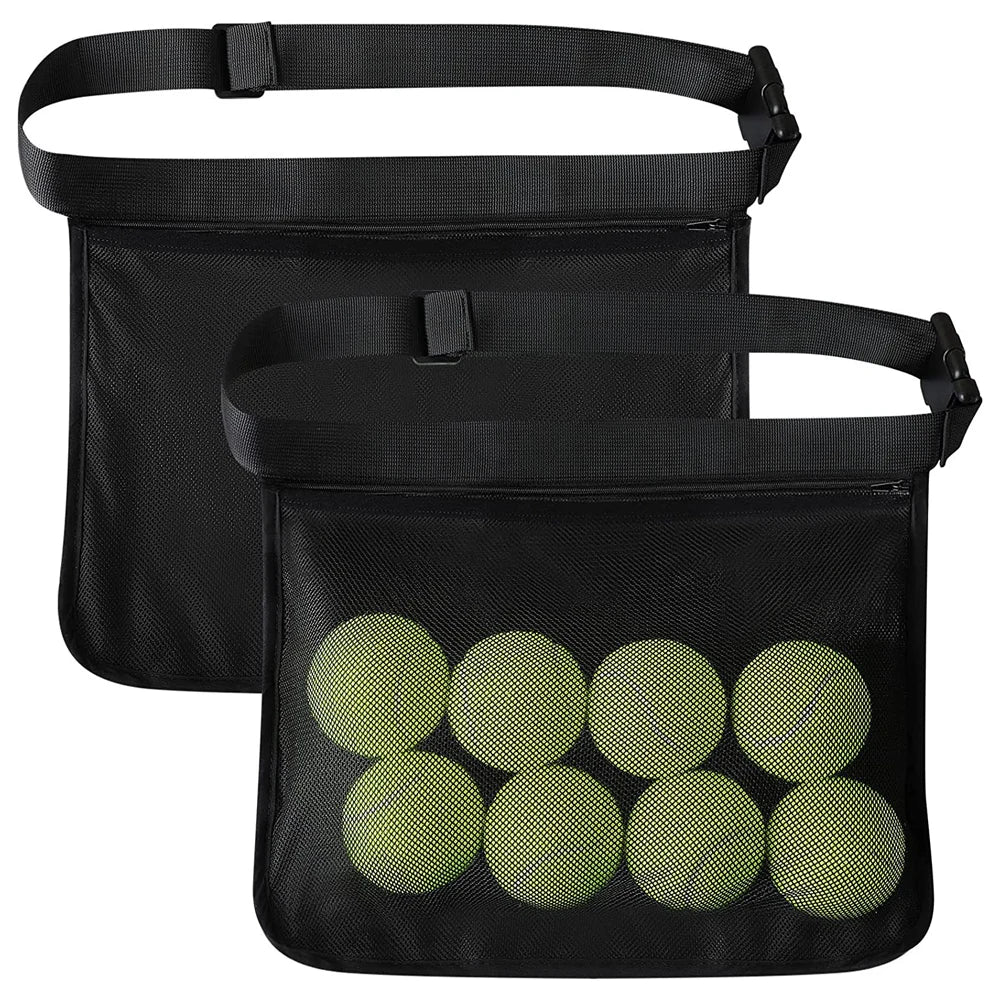 Tennis Ball Holder, Pickleball Ball Wasit Pouch for Women Men Holding 8 Tennis or Pickleball Balls,Tennis & Pickleball Accessory