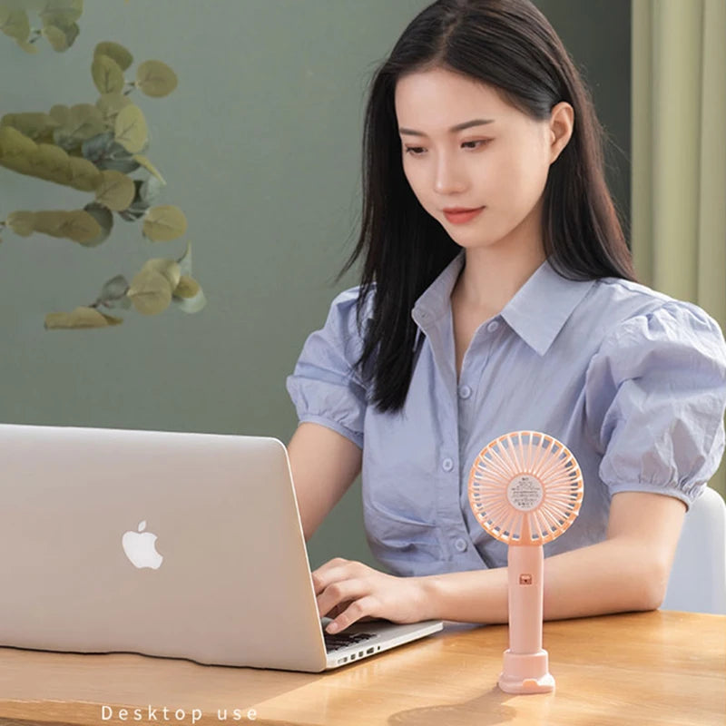 Handheld Mini Air Conditioner USB Rechargeable Portable Humidifier Mist Cooler Cooling Spray Humidifier Fan for Home/Office/Dorm