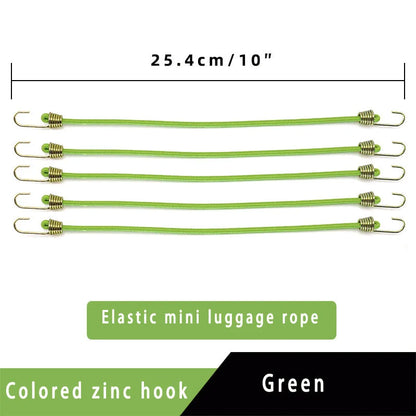 Elastic Bungee Cord Heavy Duty Luggage Straps Rope Hooks 25-30cm Stretch Tie Tent Outdoor Accessories
