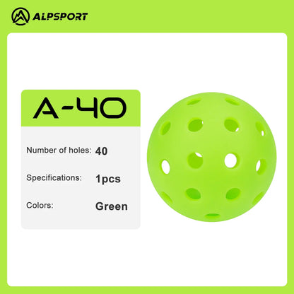 ALP Outdoor Pickleball 74mm Durable 40 Holes 26 Holes 1/3/6/12/100 Pieces/PCS 26g Original USA Professional Pickleball