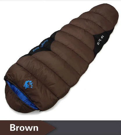 한국 특가 JUNGLE KING CY0903 Thickened Winter Cold Weather Waterproof Sleeping Bag Camping Hiking Supplies -8℃ Cotton Sleeping Bags