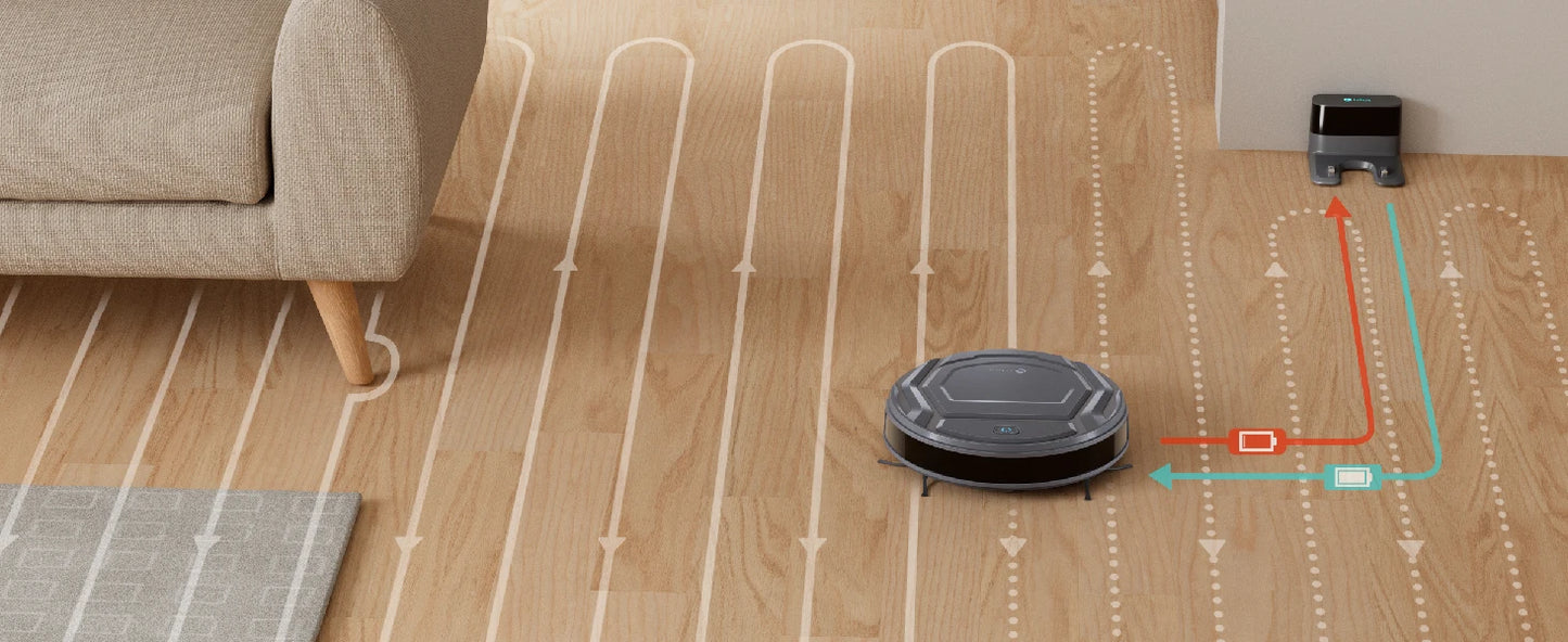 Lefant M210 Pro Robot Vacuum Cleaner, 2200Pa Powerful Suction, 120 Mins Runtime, Automatic Self-Charging, Wi-Fi/App/Alexa Contro