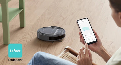 Lefant M210 Pro Robot Vacuum Cleaner, 2200Pa Powerful Suction, 120 Mins Runtime, Automatic Self-Charging, Wi-Fi/App/Alexa Contro
