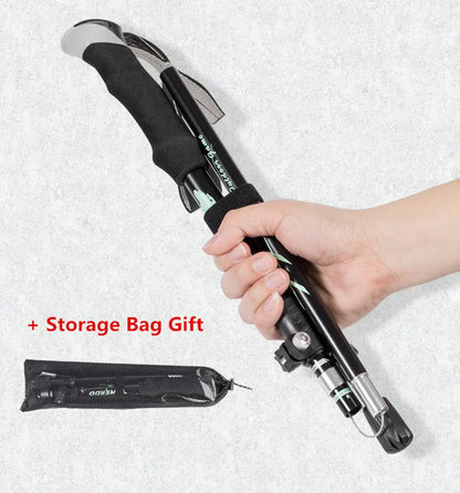 Trekking Stick 5-Section Telescopic Folding Trekking Poles Outdoor Camping Ultralight Portable Foldable Walking Hiking Stick