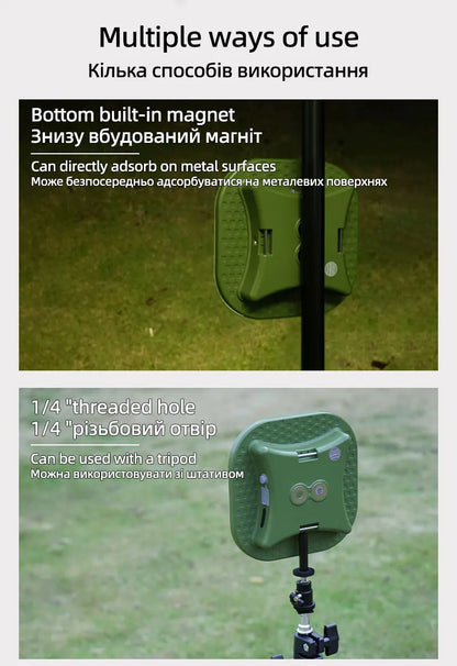 MOSLIGHTING USB Fast Rechargeable Camping Lantern Mobile Phone APP Smart Hanging Tent Lamp Portable Flashlights Night Lights LED