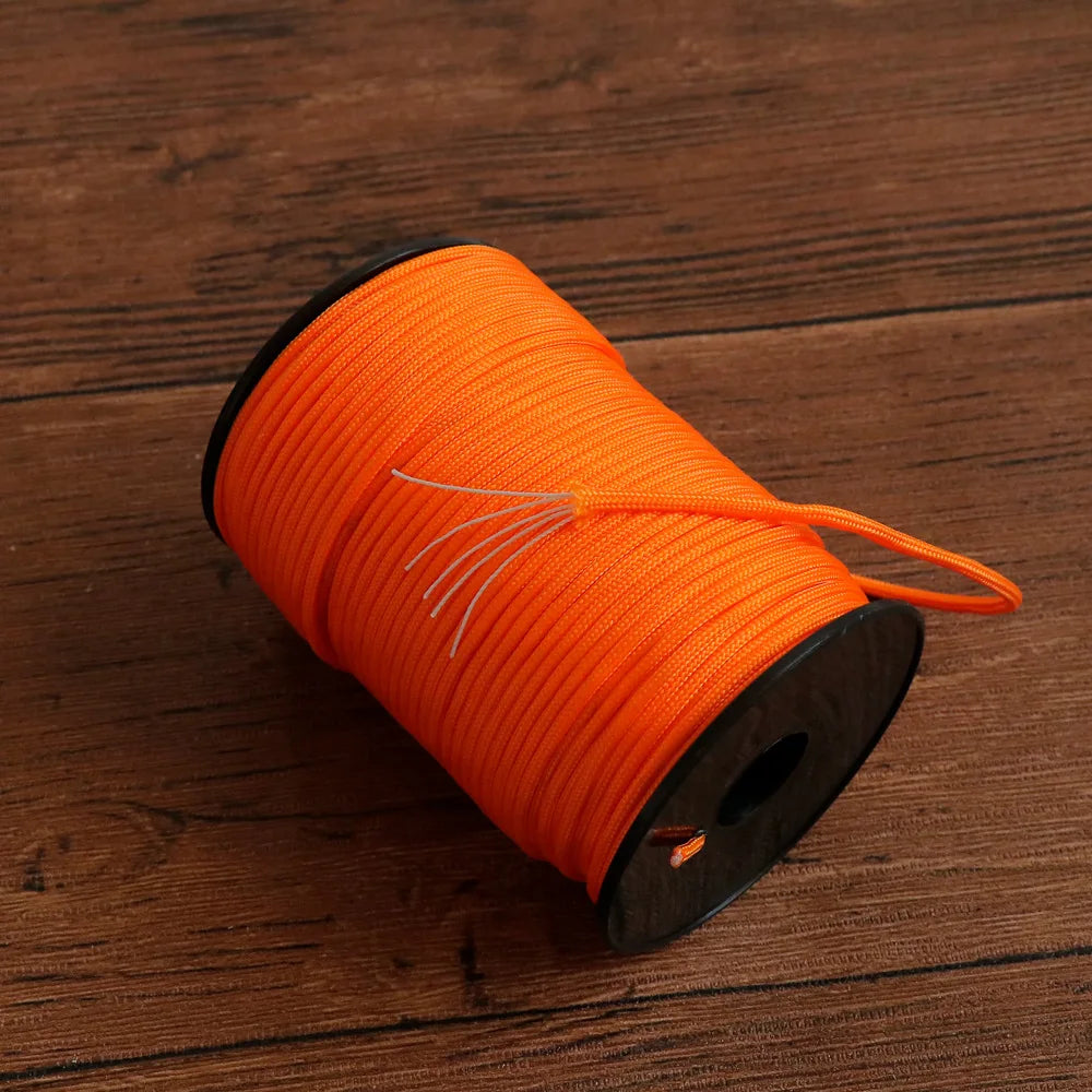 100M Standard 5-Core Paracord Rope 3mm Diameter Outdoor Parachute Cord Survival Umbrella Tent Lanyard Strap