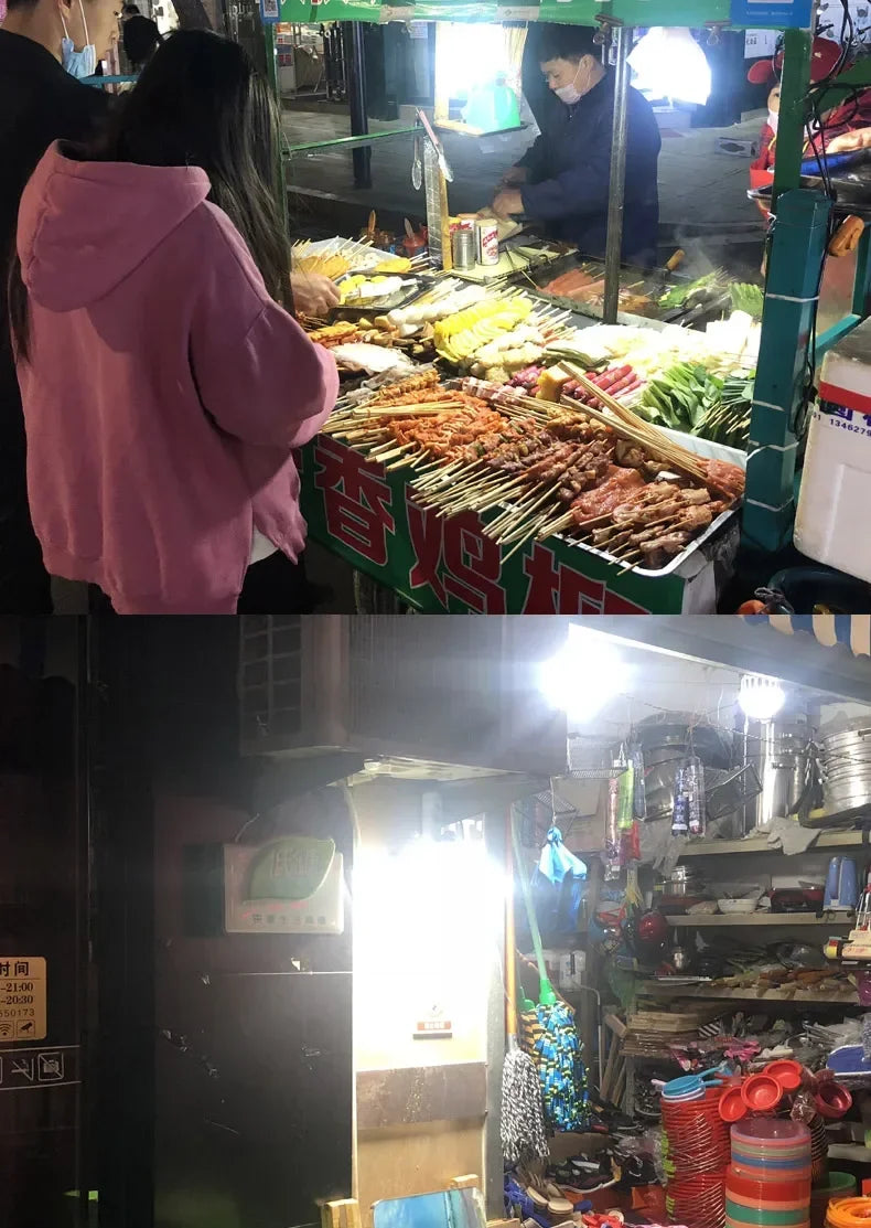 LED Solar Bulb Charging Remote Control Super Bright Emergency Lighting Bulb Outdoor Multifunctional Mobile Camping Tent Light