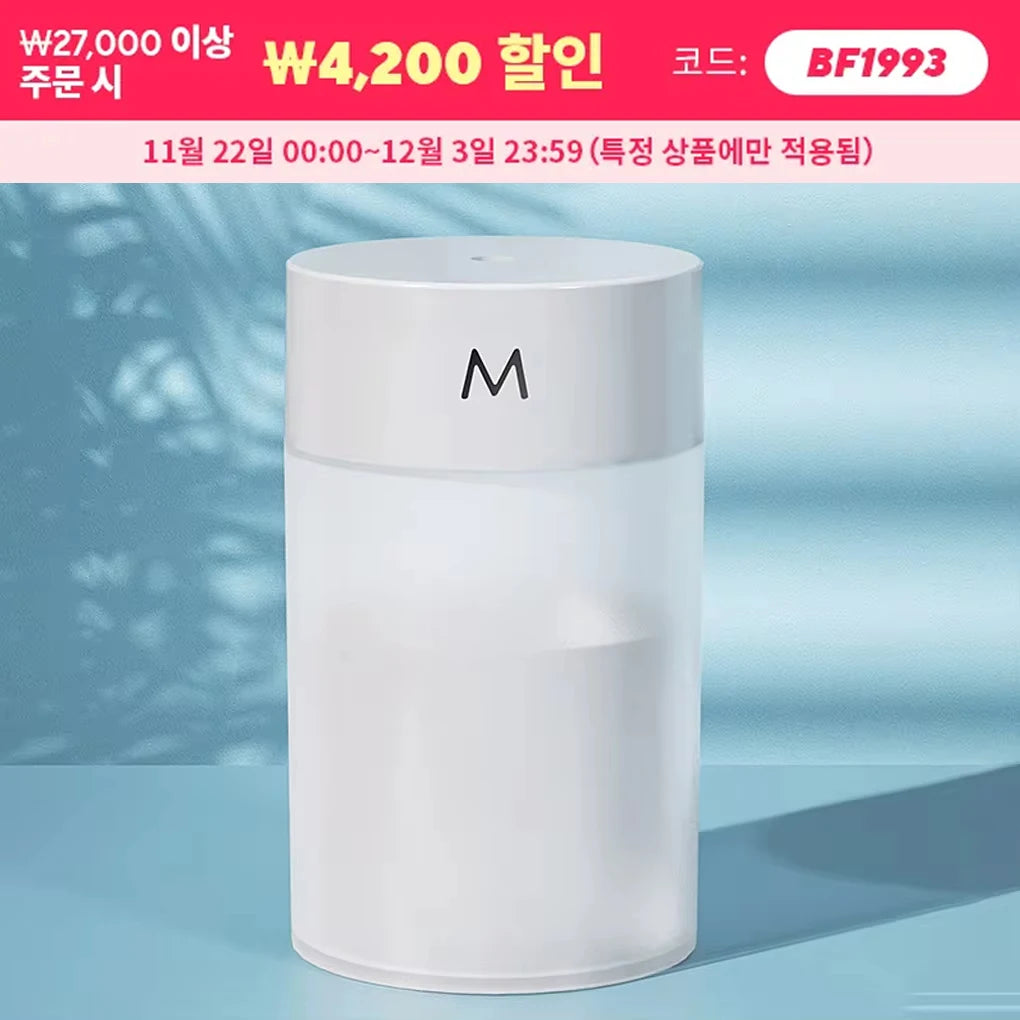 Mini Ultrasonic Air Humidifier Aromatherapy Diffuser Vehicle Mounted Portable Spray Usb Fragrance Essential Family Bedroom 260ml