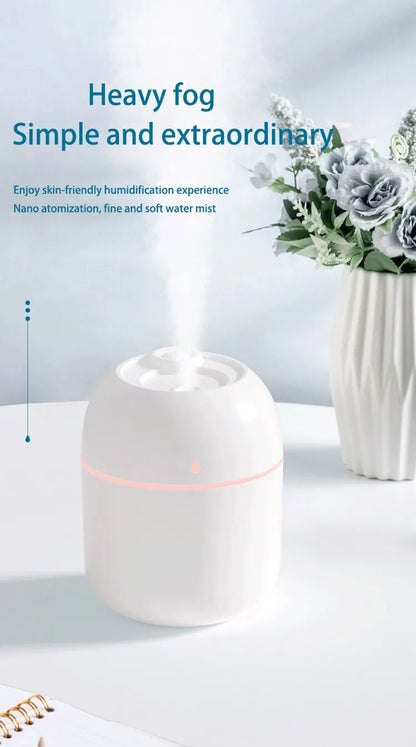 Portable Water Drop Humidifier USB Desktop Indoor Air Atomization Humidifier Household Mute Large Spray Humidifier