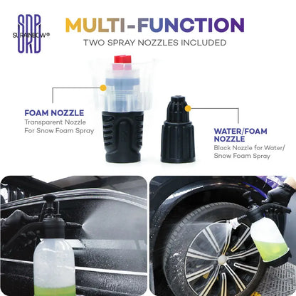 Continuous Hand Pump Pressure Sprayer, Hand held Garden Sprayer for Home, Lawn, Garden, Car Detailing and More, 2 L / 0.5 Gallon