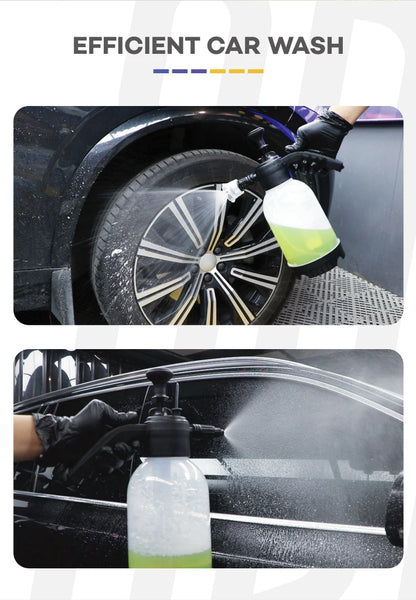 Continuous Hand Pump Pressure Sprayer, Hand held Garden Sprayer for Home, Lawn, Garden, Car Detailing and More, 2 L / 0.5 Gallon