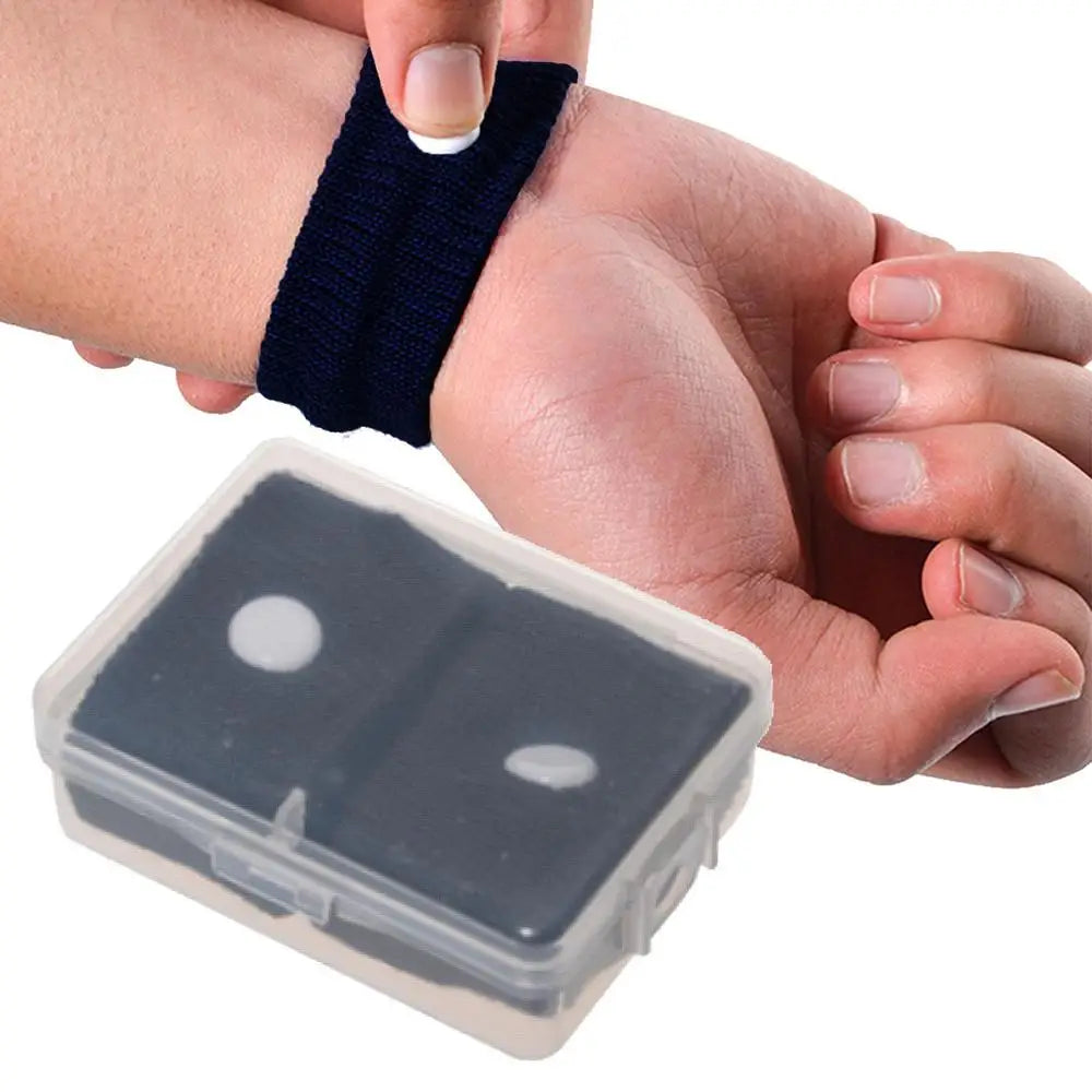 2Pcs Anti Nausea Wrist Band Wrist Support Sports Safety Wristbands Anti-motion Sickness Bracelet Wrist Band Outdoor Travel Kit