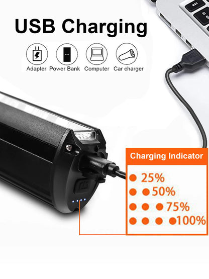 Fivemi Bicycle Light Front 10000mAh Bike Light Power Bank Flashlight USB Charging MTB Road Cycling Lamp Accessories Taillight